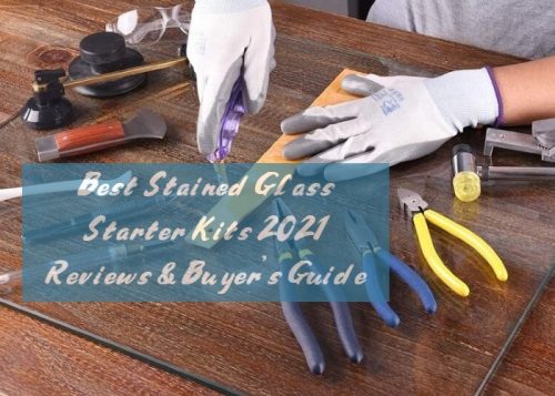 Premium Stained Glass Start-Up Kit,5/8 & 1 Grinder Bits,Includes Glass  Grinder,Circle Cutter Tools,Lead Came Kit For Beginner Tools,Mini Diy